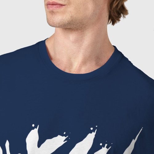 Мужская футболка хлопок Lil Xan_2, цвет темно-синий - фото 6