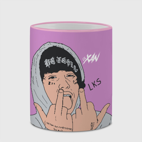 Кружка с полной запечаткой Lil Xan __, цвет Кант розовый - фото 4