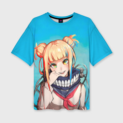 Женская футболка oversize 3D My Hero Academia. Himiko Toga