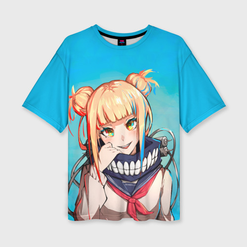 Женская футболка oversize 3D My Hero Academia. Himiko Toga, цвет 3D печать