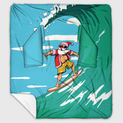 Плед с рукавами Summer Santa - surfing
