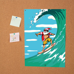 Постер Summer Santa - surfing - фото 2