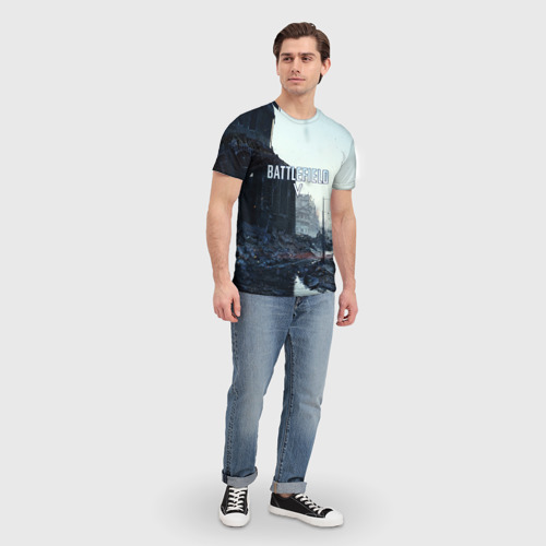 Мужская футболка 3D BATTLEFIELD, цвет 3D печать - фото 5