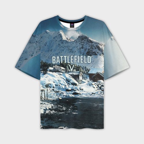 Мужская футболка oversize 3D Battlefield, цвет 3D печать