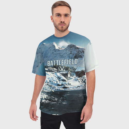 Мужская футболка oversize 3D Battlefield, цвет 3D печать - фото 3