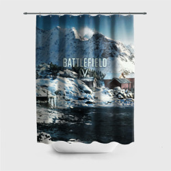 Штора 3D для ванной Battlefield