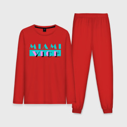 Мужская пижама с лонгсливом хлопок Miami Vice Series