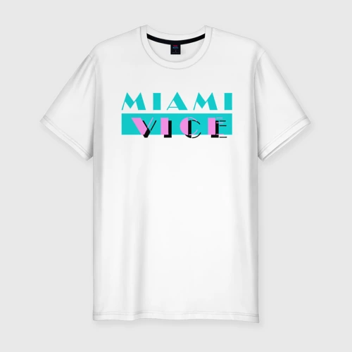 Мужская футболка хлопок Slim Miami Vice Series