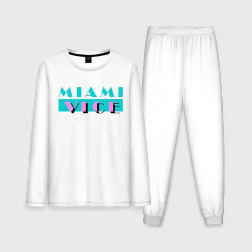 Мужская пижама с лонгсливом хлопок Miami Vice Series