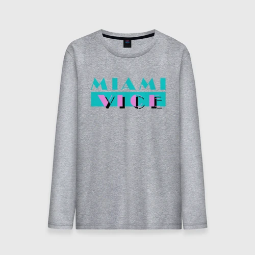 Мужской лонгслив хлопок Miami Vice Series