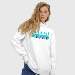 Женское худи Oversize хлопок Miami Vice Series - фото 2