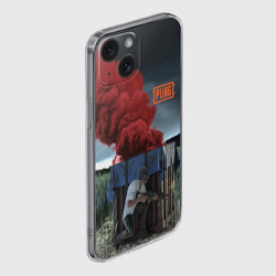 Чехол для iPhone 15 силиконовый с защитой камеры PUBG - фото 2