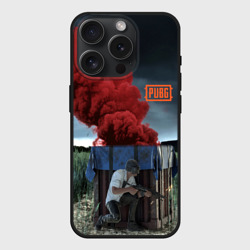 Чехол силиконовый для Apple iPhone 15 Pro матовый PUBG