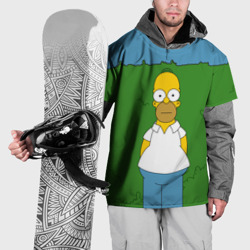 Накидка на куртку 3D Гомер Симпсон в кустах