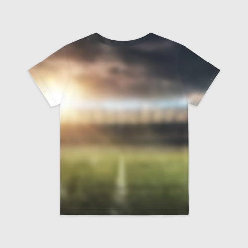 Детская футболка 3D с принтом Чемпионы, вид сзади #1