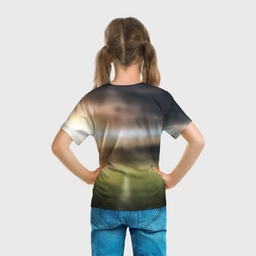 Детская футболка 3D с принтом Чемпионы, вид сзади #2