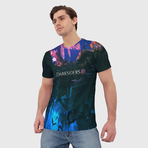 Мужская футболка 3D DARKSIDERS 3, цвет 3D печать - фото 3