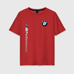Женская футболка хлопок Oversize BMW M Performance