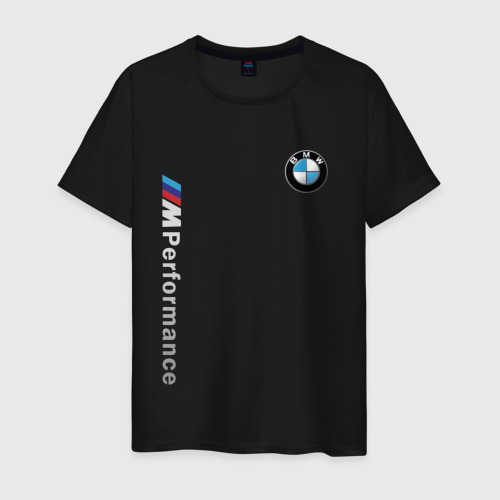 Мужская футболка хлопок BMW M PERFORMANCE | БМВ, цвет черный
