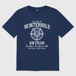 Женская футболка хлопок Oversize Skyrim