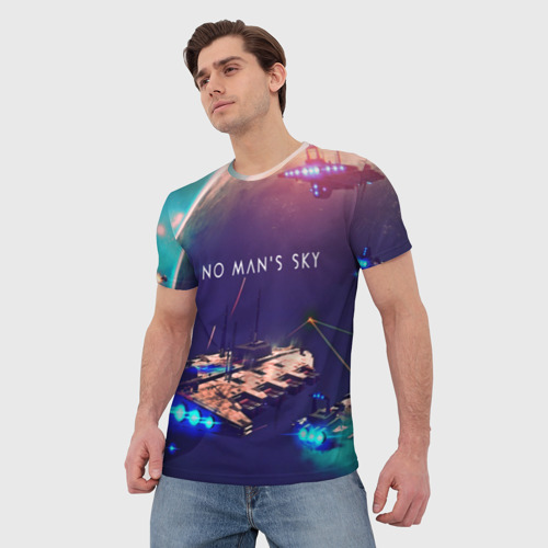 Мужская футболка 3D NO MANS SKY, цвет 3D печать - фото 3