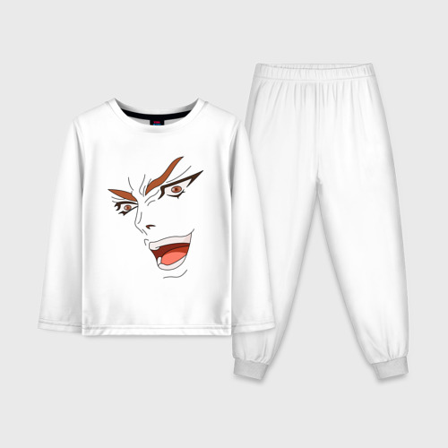 Детская пижама с лонгсливом хлопок Dio Brando, цвет белый