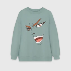 Женский свитшот oversize без начеса хлопок Dio Brando