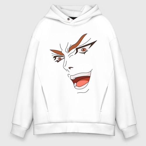 Мужское худи Oversize хлопок Dio Brando, цвет белый