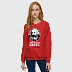Женский свитшот хлопок Это не Санта, это Карл - фото 2