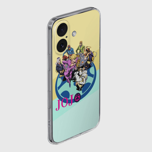 Чехол для iPhone 16 силиконовый с защитой камеры с принтом JoJo - картинка 3 Чехол для iPhone 16 силиконовый с защитой камеры JoJo - фото 3