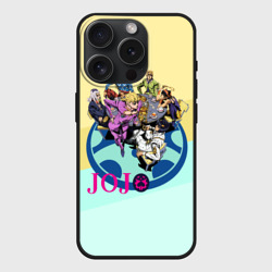 Чехол силиконовый для Apple iPhone 15 Pro матовый JoJo
