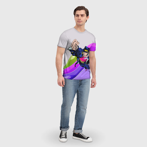 Мужская футболка 3D JoJo Jotaro, цвет 3D печать - фото 5