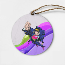 Деревянная игрушка круг JoJo Jotaro