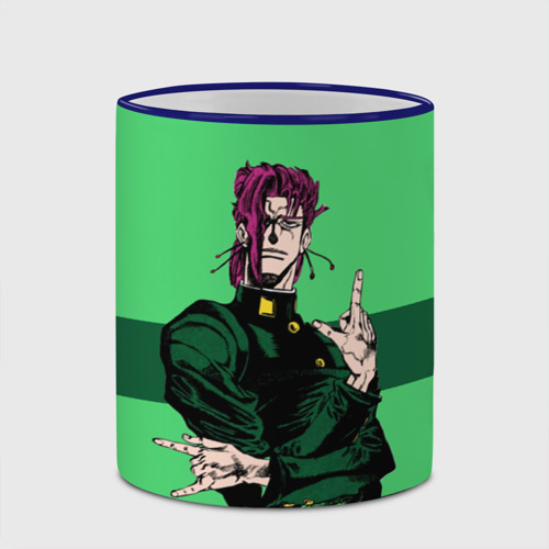 Кружка с полной запечаткой JoJo Kakyoin, цвет Кант синий - фото 4