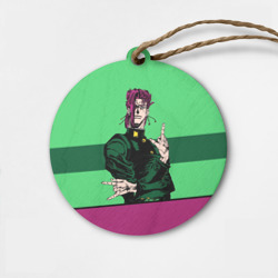 Деревянная игрушка круг JoJo Kakyoin