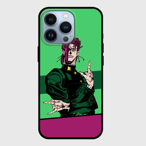 Чехол для iPhone 13 Pro JoJo Kakyoin, цвет черный