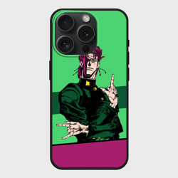 Чехол силиконовый для Apple iPhone 15 Pro матовый JoJo Kakyoin
