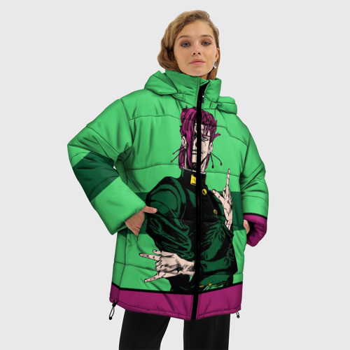 Женская зимняя куртка Oversize JoJo Kakyoin, цвет красный - фото 3