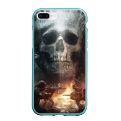 Чехол для iPhone 7Plus/8 Plus матовый Battlefield Череп