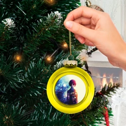 Ёлочный шар стеклянный/пластиковый Осаму Дазай - фото 2