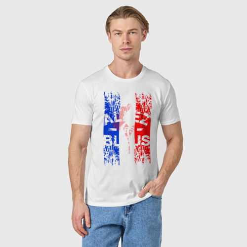 Мужская футболка хлопок Франция, цвет белый - фото 3