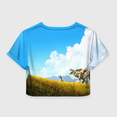 Женская футболка Crop-top 3D Horizon Zero Dawn, цвет 3D печать - фото 2