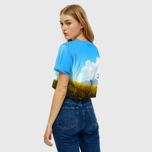 Женская футболка Crop-top 3D Horizon Zero Dawn, цвет 3D печать - фото 5