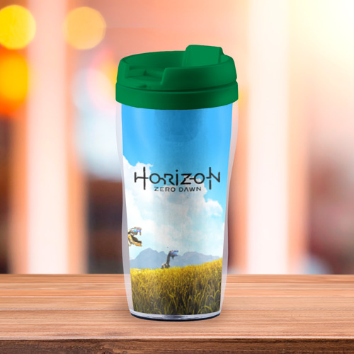 Термокружка-непроливайка Horizon Zero Dawn, цвет зеленый - фото 3