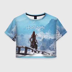 Женская футболка Crop-top 3D Horizon Zero Dawn