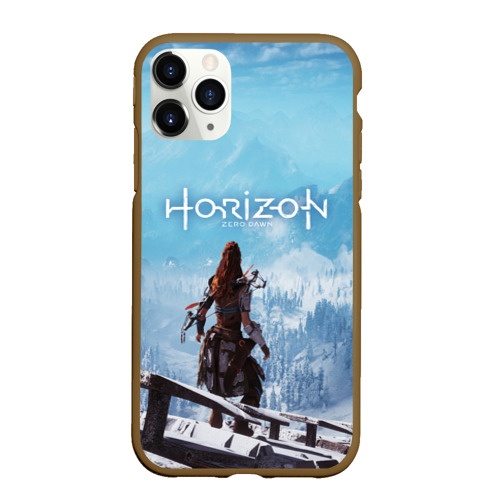 Чехол для iPhone 11 Pro Max матовый Horizon Zero Dawn, цвет коричневый