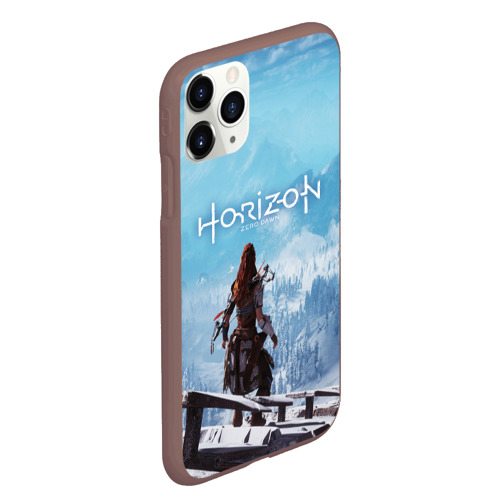 Чехол для iPhone 11 Pro Max матовый Horizon Zero Dawn, цвет коричневый - фото 3