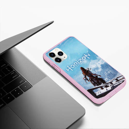 Чехол для iPhone 11 Pro Max матовый Horizon Zero Dawn, цвет розовый - фото 5