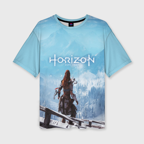 Женская футболка oversize 3D Horizon Zero Dawn, цвет 3D печать
