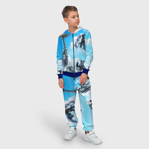 Детский костюм 3D Horizon Zero Dawn, цвет синий - фото 3